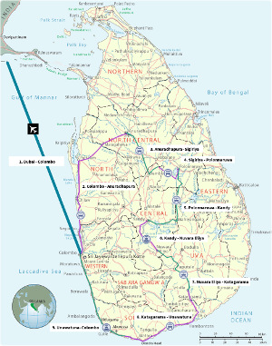 mapSriLankaRouteKlein